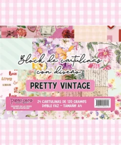 PUNTO CERO Block A4 de cartulinas PRETTY VINTAGE
